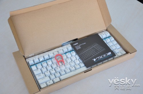 雷柏V500S全无冲全背光游戏键盘拆解评测