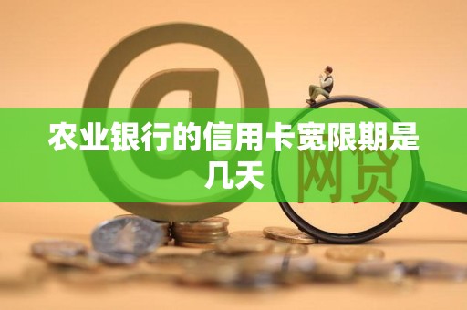 农业银行的信用卡宽限期是几天