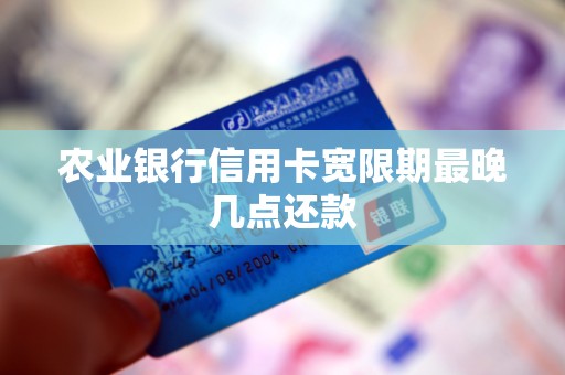农业银行信用卡宽限期最晚几点还款