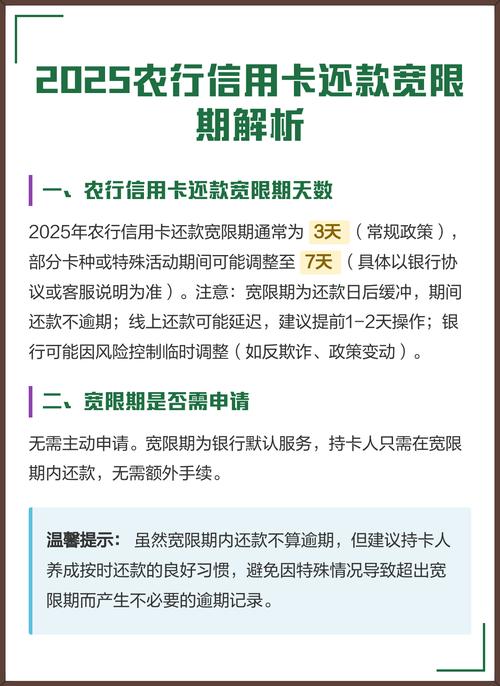 农业银行信用卡宽限期定义_农业银行信用卡还款日_农业银行信用卡宽限期时长