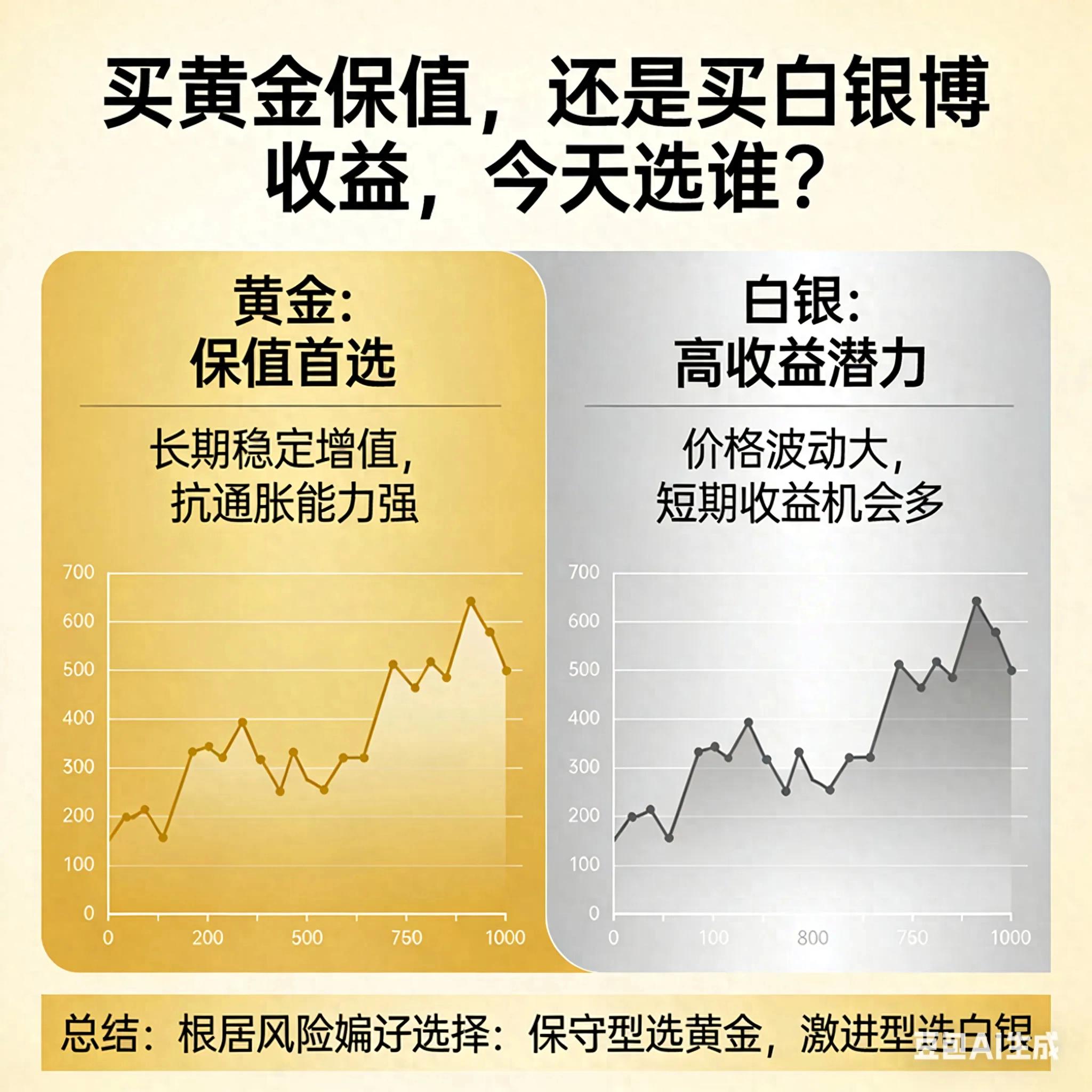 如何买期货白银？今天疯涨4%，先搞懂黄金白银区别
