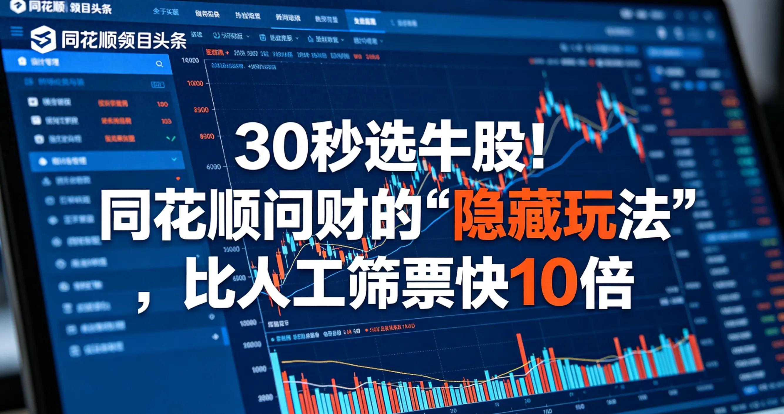 同花顺换手率选股，散户也能抓主力的秘密