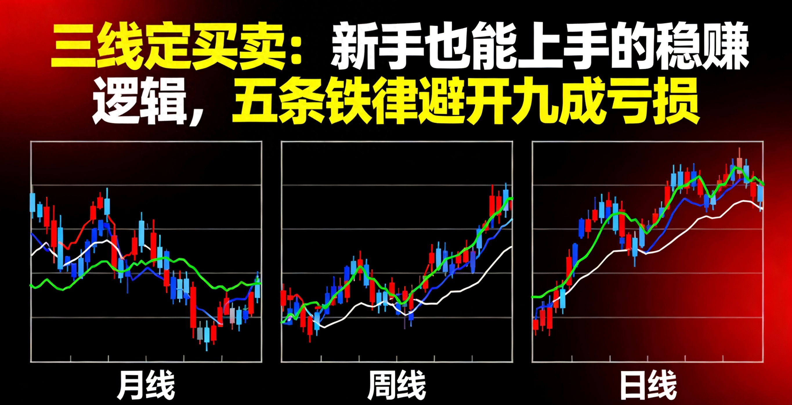 高手的三线金叉法选股，月周日共振抓买点